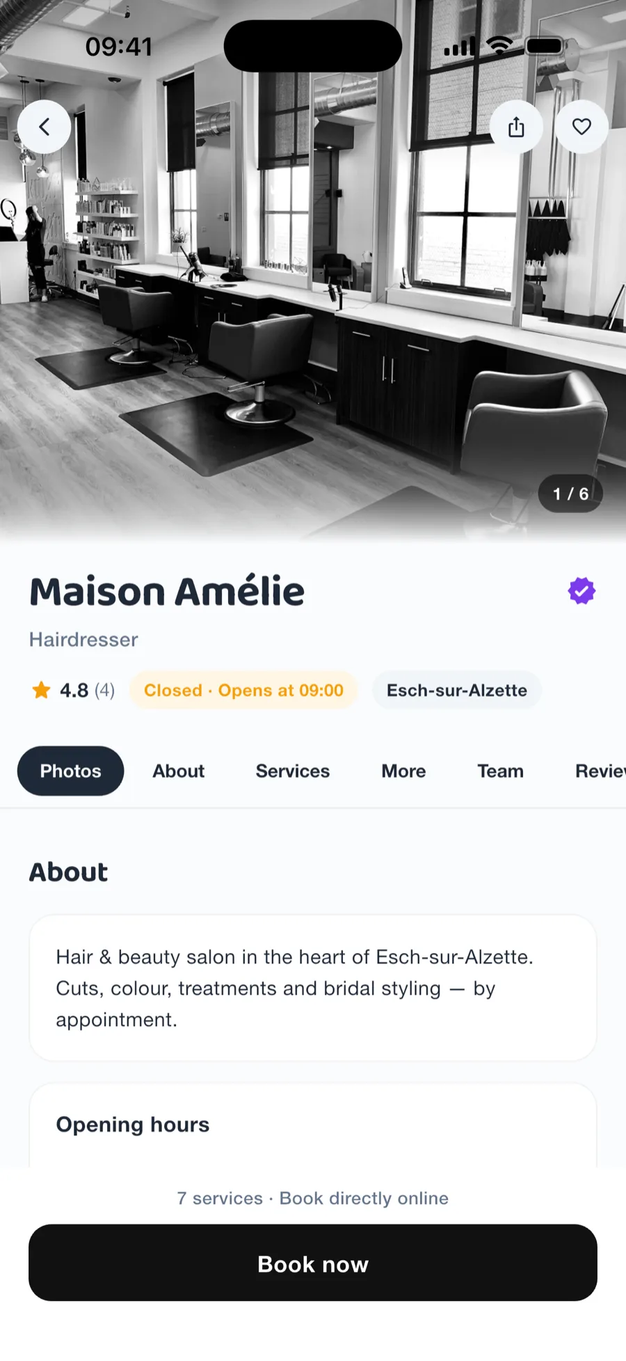 Profil & Abos des Salons